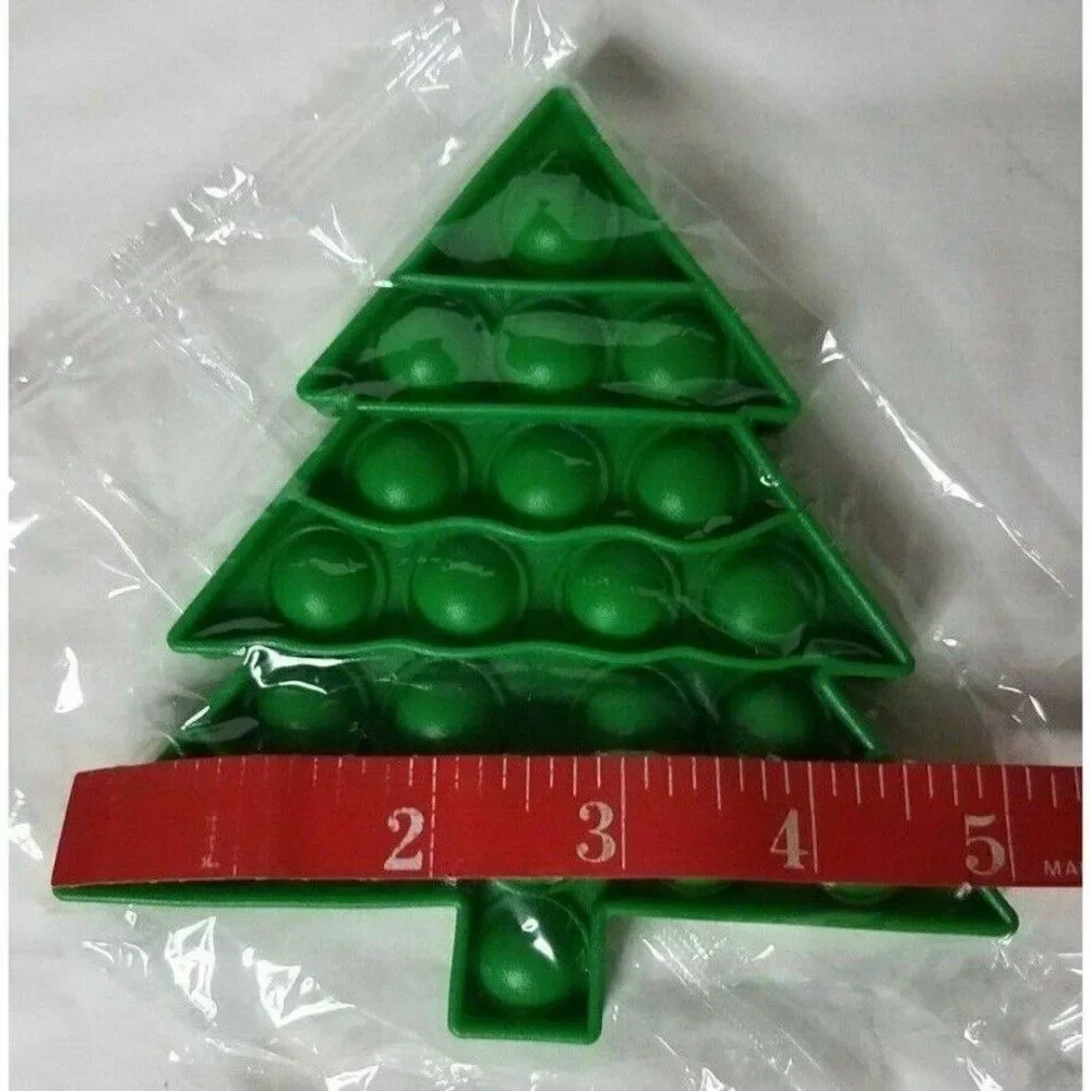 Fidget Toy Green Christmas Tree Push Pop